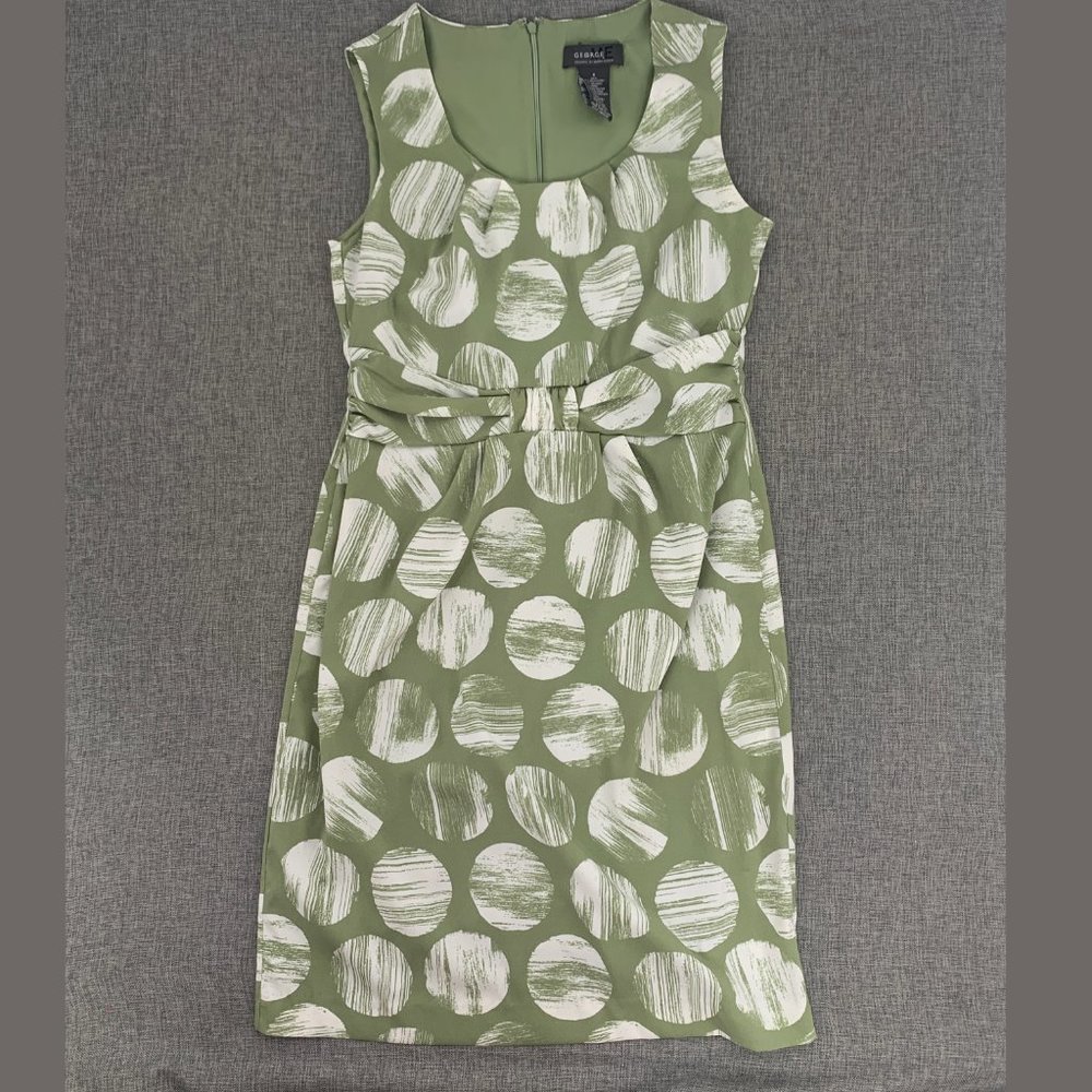 George By Mark‎ Eisen Beautiful Dress Green Sz 6 Lined Sleeveless Scoop Neck